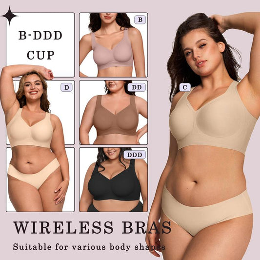 🔥LAST DAY BUY 1 GET 1 FREE🔥 Comfortable Wireless Full Coverage Jelly Smoothing Bra