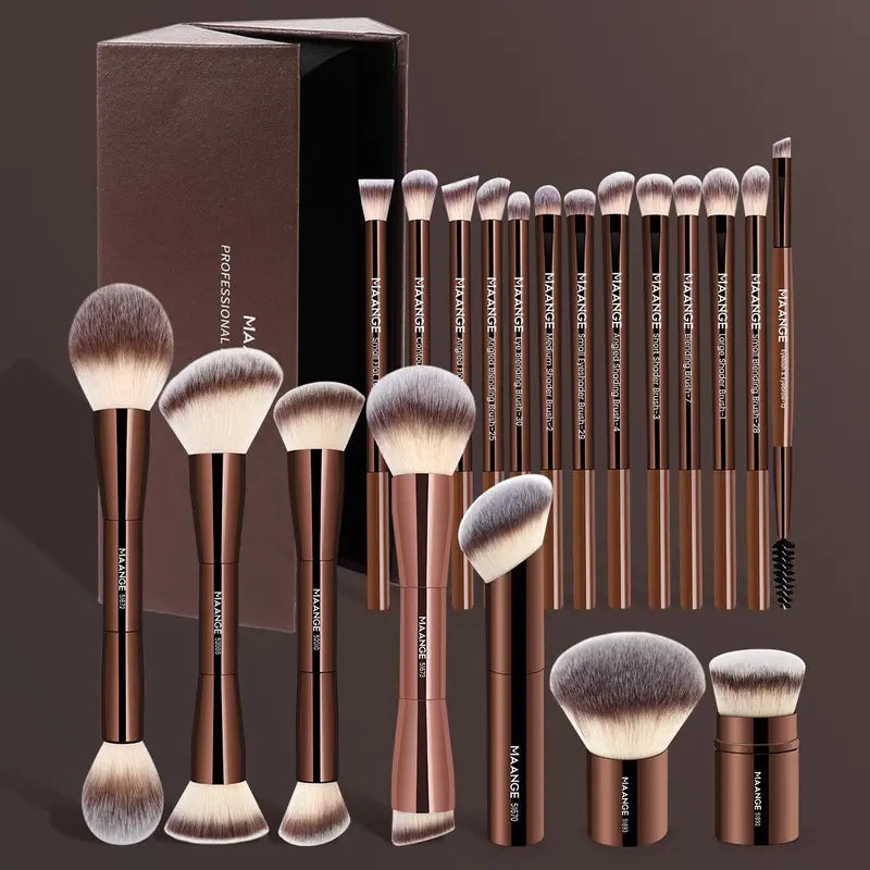 Created for your perfect makeup look! 🌟 [50-Piece Multi-functional Soft Makeup Brush Set] Unlock every exquisite detail with one box! ✨