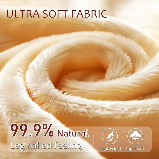 🌟【Warm and comfortable, keeping you cozy with every step】— Skin-friendly fleece-lined tights, a gentle way to say no to the cold wind.