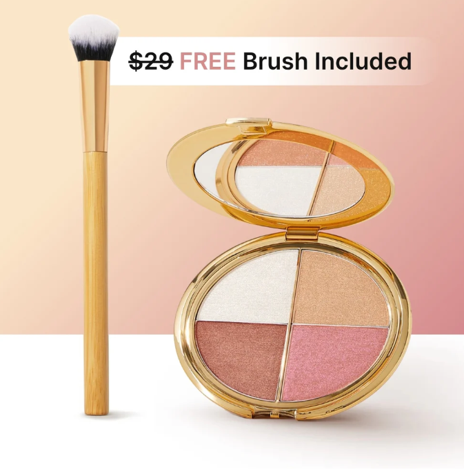 ✨ Last Day Buy 1 Get 1 Free ✨Glow Wardrobe Highlighting Eye & Cheek Palette