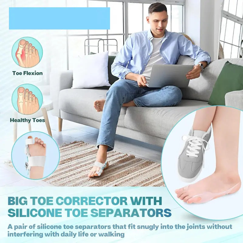 [Big Toe Straightener] Comfortable correction, effortless walking — gently supporting your every step 👣