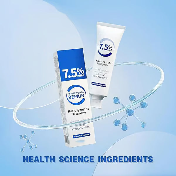 ⏰【Buy one  get one free】💥Fluoride-Free Hydroxyapatite Toothpaste | Breath Freshening |Effective whitening