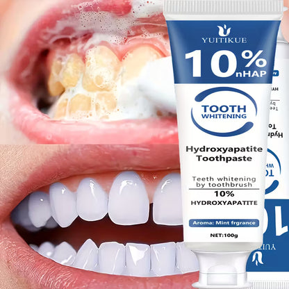 ⏰【Buy one  get one free】💥Fluoride-Free Hydroxyapatite Toothpaste | Breath Freshening |Effective whitening