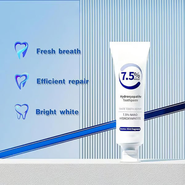 ⏰【Buy one  get one free】💥Fluoride-Free Hydroxyapatite Toothpaste | Breath Freshening |Effective whitening