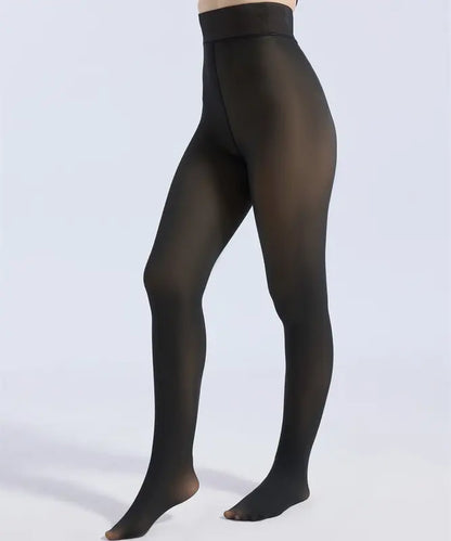 🌟【Warm and comfortable, keeping you cozy with every step】— Skin-friendly fleece-lined tights, a gentle way to say no to the cold wind.