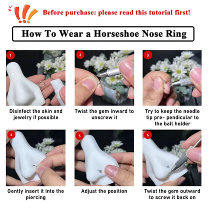 🦋【Meta Exclusive Design | Horseshoe-shaped Nose Ring - The Silhouette of Destiny】