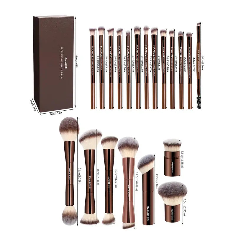 Created for your perfect makeup look! 🌟 [50-Piece Multi-functional Soft Makeup Brush Set] Unlock every exquisite detail with one box! ✨