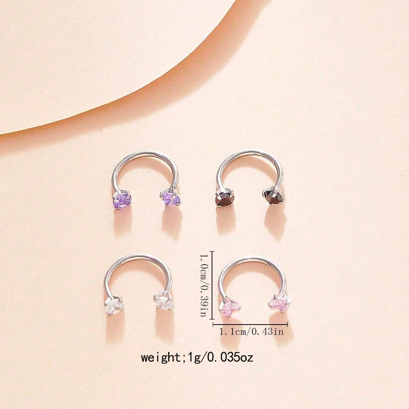 🦋【Meta Exclusive Design | Horseshoe-shaped Nose Ring - The Silhouette of Destiny】
