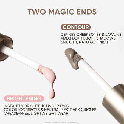 ⛄🌺【Buy one get one free】✨Liquid contour and highlight in one – highlight and contour, all in one bottle! 👌