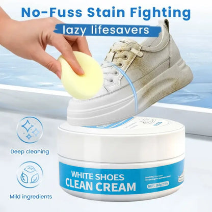 ✨💥Limited-Time Offer💥 White Magic Shoe Cleaning Cream - Say goodbye to stubborn stains, restore your shoes to pristine white in just 3 minutes!
