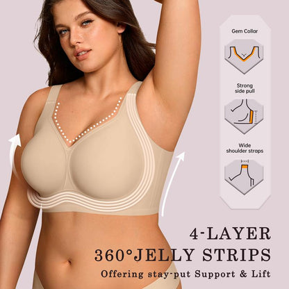 🔥LAST DAY BUY 1 GET 1 FREE🔥 Comfortable Wireless Full Coverage Jelly Smoothing Bra