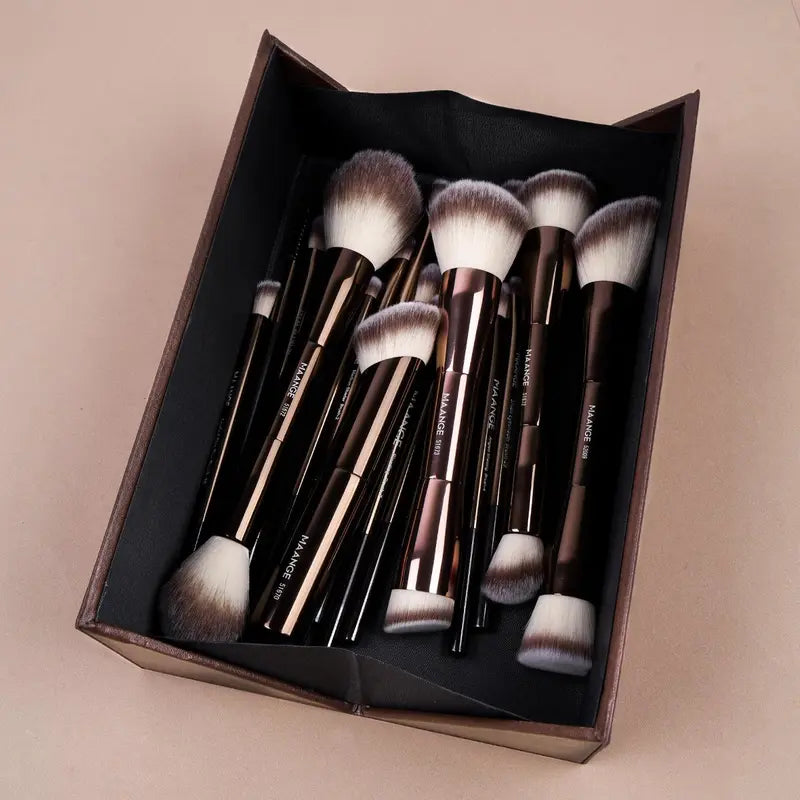 Created for your perfect makeup look! 🌟 [50-Piece Multi-functional Soft Makeup Brush Set] Unlock every exquisite detail with one box! ✨