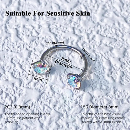 🦋【Meta Exclusive Design | Horseshoe-shaped Nose Ring - The Silhouette of Destiny】