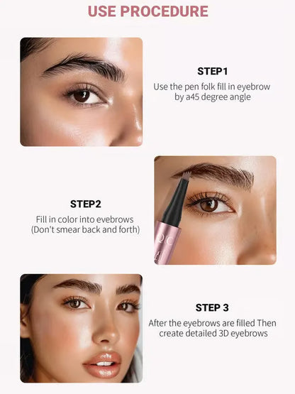 🔥BUY 1 GET 1 FREE 🔥Waterproof Micro-Fork Eyebrow Pencil, Long-Lasting Brow Pen for Natural Hair-Like Strokes