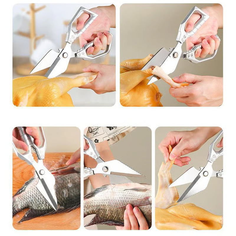 🎄🎄✂️Multi-functional, heavy-duty kitchen shears, dishwasher safe, perfect for handling poultry🍗✨
