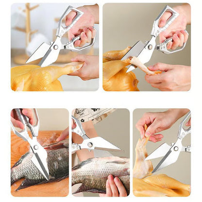 🎄🎄✂️Multi-functional, heavy-duty kitchen shears, dishwasher safe, perfect for handling poultry🍗✨