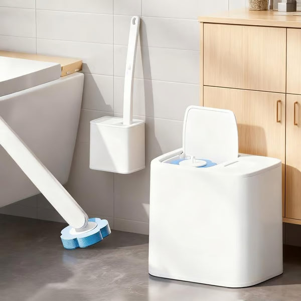 🔥LAST DAY BUY 1 GET 1 FREE🔥 Disposable Toilet Brush, 😶‍🌫️Wall-Mount Scrubbing Toilet Brush Bathroom Cleaning Kit