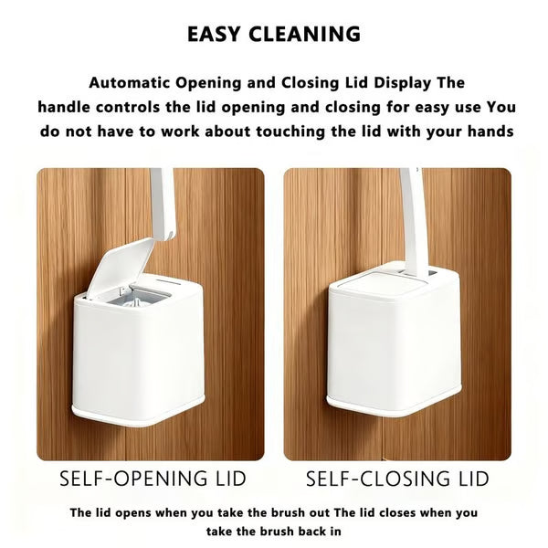 🔥LAST DAY BUY 1 GET 1 FREE🔥 Disposable Toilet Brush, 😶‍🌫️Wall-Mount Scrubbing Toilet Brush Bathroom Cleaning Kit