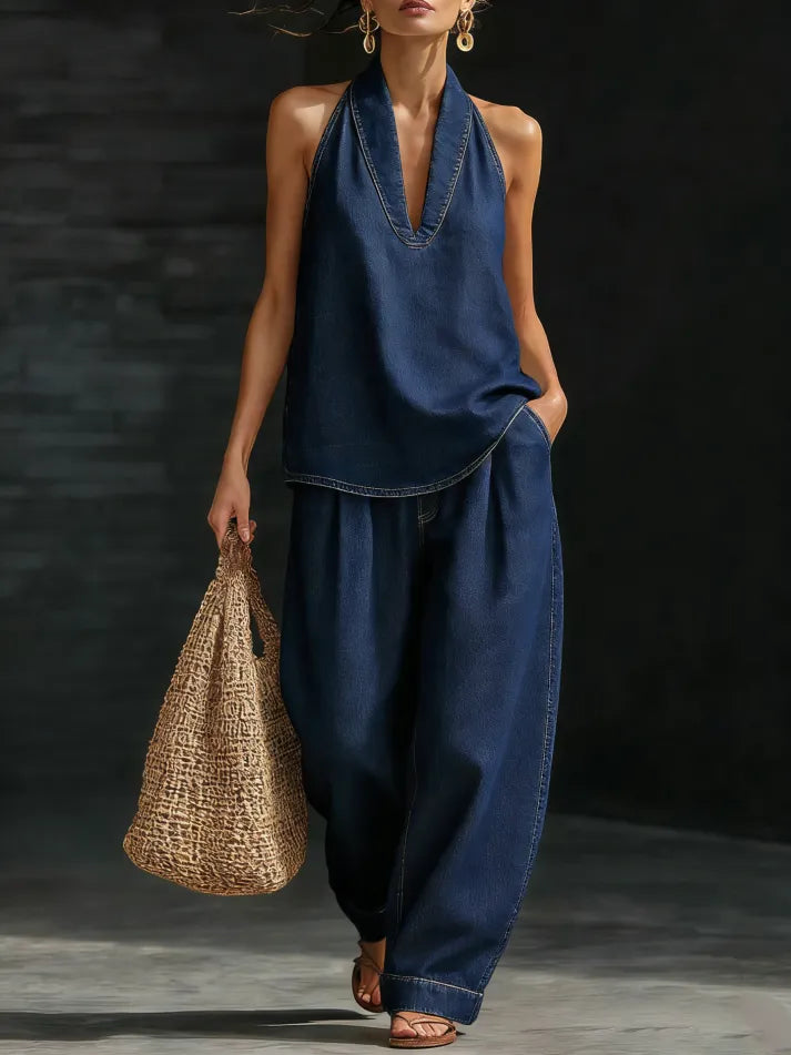 💫Cozy Minimalist Two-piece Denim Set💫
