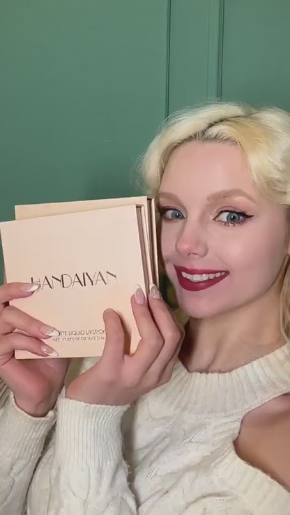 💋💄【6-Color Long-Lasting Matte Lip Gloss Set】Shine all day long, your captivating look won't fade!